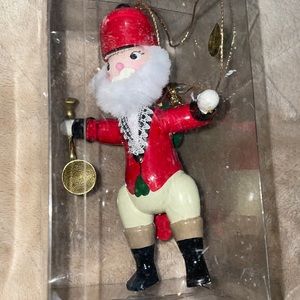 NWOT Kurt Adler 1987 Santa Christmas ornament - never opened